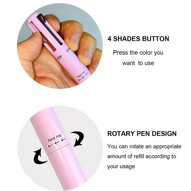 E-Gadget® 4-in-1 multi-functional lip liner, eyeliner and eyebrow pencil