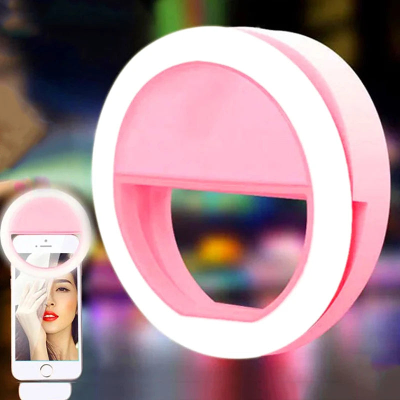 E-Gadget® Rechargeable LED Selfie Ring Light Mobile Phone