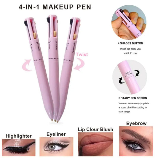 E-Gadget® 4-in-1 multi-functional lip liner, eyeliner and eyebrow pencil