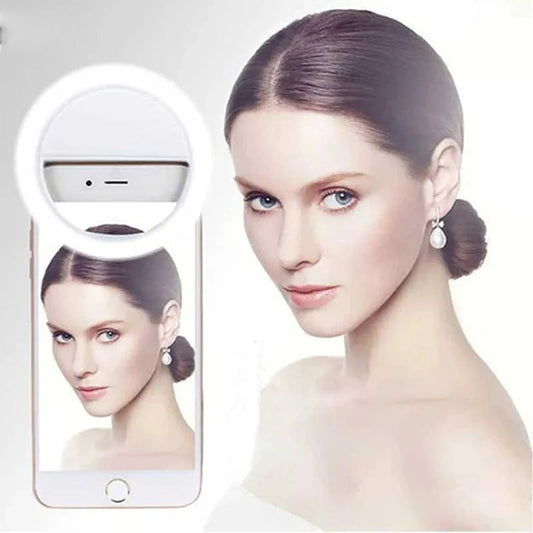 E-Gadget® Rechargeable LED Selfie Ring Light Mobile Phone