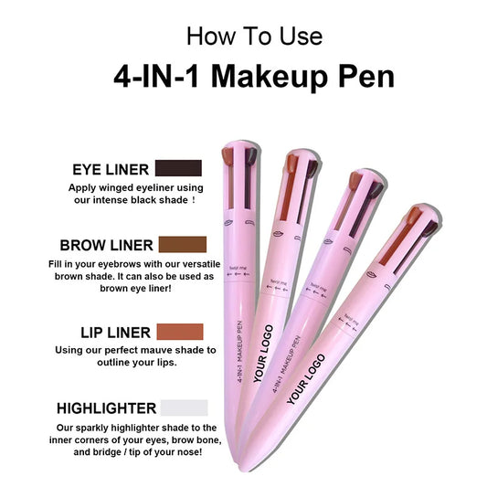 E-Gadget® 4-in-1 multi-functional lip liner, eyeliner and eyebrow pencil
