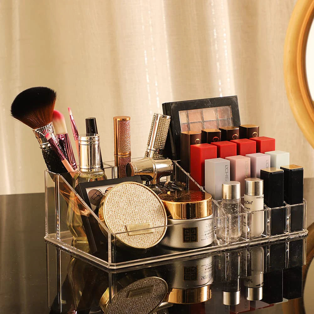 3 Drawer Cosmetic Organizer with Mirror