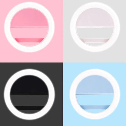 E-Gadget® Rechargeable LED Selfie Ring Light Mobile Phone